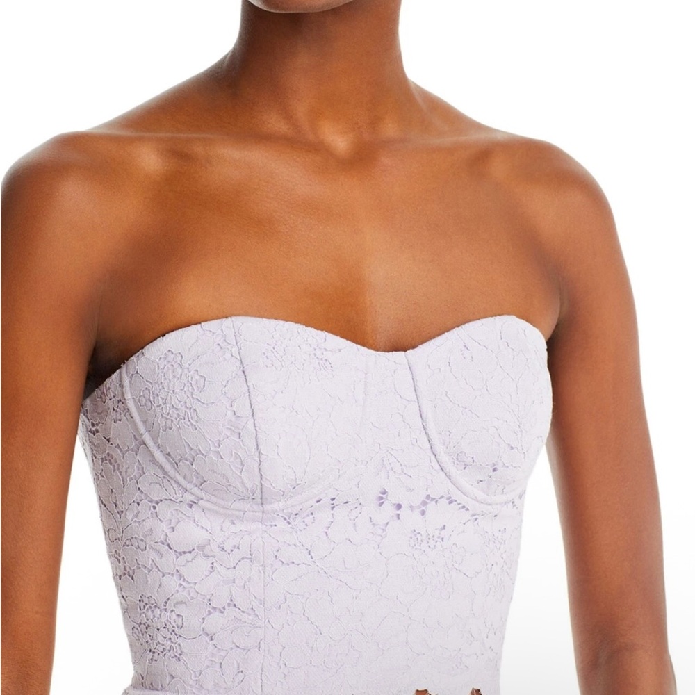 Aqua NWT Strapless Corset Lace Soft Lavender Size S
